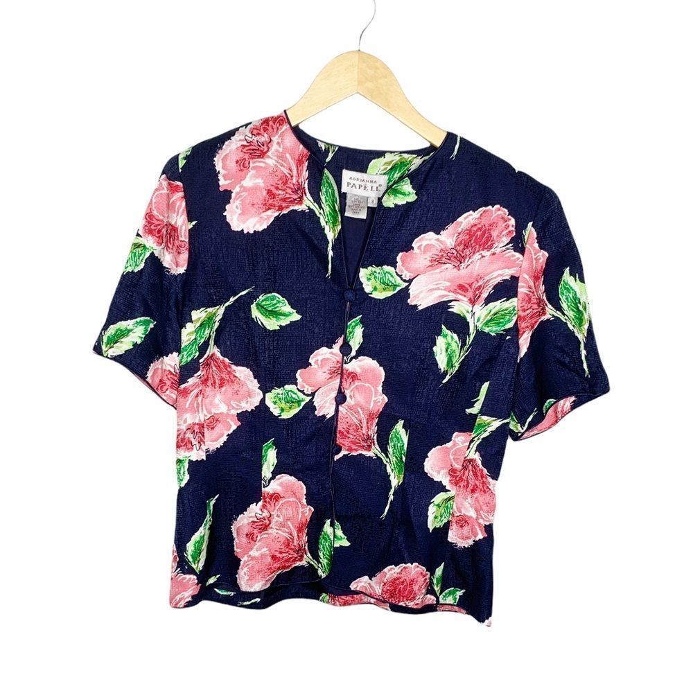 Adrianna Papell Silk Floral Jacket